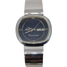 Load image into Gallery viewer, MIDO Commander 1970 Day Date Men's Stainless Steel Watch Blue Dial 41MM