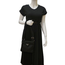 Load image into Gallery viewer, PRADA Nylon Crossbody Messenger Bag Black