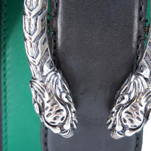 Load image into Gallery viewer, GUCCI Dionysus Medium Web Leather Hobo Shoulder Bag Black 444072