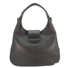 Load image into Gallery viewer, GUCCI Dionysus Medium Web Leather Hobo Shoulder Bag Black 444072