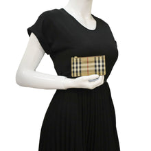 Load image into Gallery viewer, BURBERRY Vintage Check Canvas Coin Case Card Holder Beige