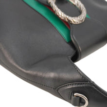 Load image into Gallery viewer, GUCCI Dionysus Medium Web Leather Hobo Shoulder Bag Black 444072