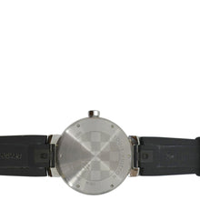 Load image into Gallery viewer, LOUIS VUITTON Icon Tambour Damier Graphite Rubber Strap Watch 41.5mm Black