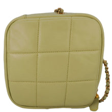 Load image into Gallery viewer, CHANEL Diamond Quilted Lambskin Leather Coin Purse Chain Crossbody Bag Green