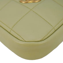 Load image into Gallery viewer, CHANEL Diamond Quilted Lambskin Leather Coin Purse Chain Crossbody Bag Green