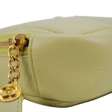 Load image into Gallery viewer, CHANEL Diamond Quilted Lambskin Leather Coin Purse Chain Crossbody Bag Green