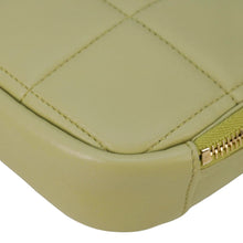 Load image into Gallery viewer, CHANEL Diamond Quilted Lambskin Leather Coin Purse Chain Crossbody Bag Green