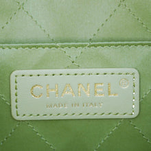 Load image into Gallery viewer, CHANEL Diamond Quilted Lambskin Leather Coin Purse Chain Crossbody Bag Green
