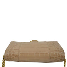 Load image into Gallery viewer, Balenciaga Hourglass Crocodile Embossed Leather Chain Shoulder Bag - Top