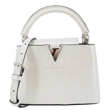 Load image into Gallery viewer, LOUIS VUITTON Capucines Mini Karung Leather Shoulder Bag White
