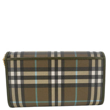 Load image into Gallery viewer, BURBERRY Check Canvas Chain Crossbody Bag Olive Green
