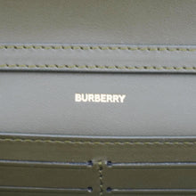 Load image into Gallery viewer, BURBERRY Check Canvas Chain Crossbody Bag Olive Green