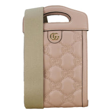 Load image into Gallery viewer, GUCCI GG Matelasse Mini Leather Top Handle Crossbody Bag Pink 723776