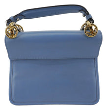Load image into Gallery viewer, FENDI Kan I F Logo Small Leather Crossbody Bag Blue