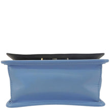 Load image into Gallery viewer, FENDI Kan I F Logo Small Leather Crossbody Bag Blue