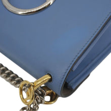Load image into Gallery viewer, FENDI Kan I F Logo Small Leather Crossbody Bag Blue