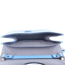 Load image into Gallery viewer, FENDI Kan I F Logo Small Leather Crossbody Bag Blue