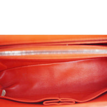 Load image into Gallery viewer, CHANEL Coco Flap Python Leather Top Handle Shoulder Bag Red
