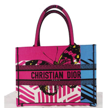 Load image into Gallery viewer, CHRISTIAN DIOR Butterfly Book Canvas Tote bag Pink