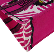 Load image into Gallery viewer, CHRISTIAN DIOR Butterfly Book Canvas Tote bag Pink