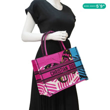 Load image into Gallery viewer, CHRISTIAN DIOR Butterfly Book Canvas Tote bag Pink