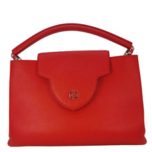Load image into Gallery viewer, LOUIS VUITTON Capucines MM Taurillon Leather Satchel Bag Red