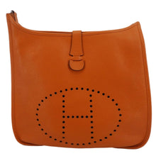 Load image into Gallery viewer, HERMES Evelyne III PM Taurillon Leather Crossbody Bag Orange Poppy