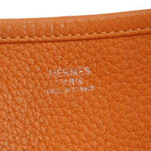 Load image into Gallery viewer, HERMES Evelyne III PM Taurillon Leather Crossbody Bag Orange Poppy