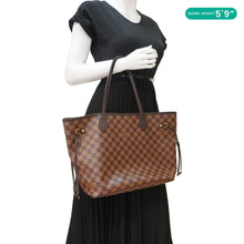 Load image into Gallery viewer, LOUIS VUITTON Neverfull MM Damier Ebene Tote Bag Brown