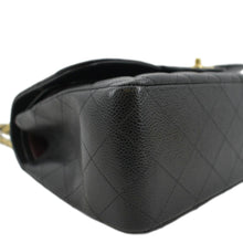 Load image into Gallery viewer, CHANEL Classic Medium Double Flap Quilted Caviar Leather Crossbody Bag Black