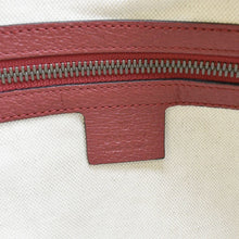 Load image into Gallery viewer, GUCCI Baiadera Stripe Script Logo Half Moon Canvas Shoulder Bag Multicolor 626422