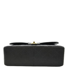 Load image into Gallery viewer, CHANEL Classic Medium Double Flap Quilted Caviar Leather Crossbody Bag Black