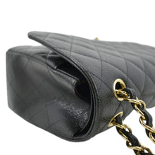 Load image into Gallery viewer, CHANEL Classic Medium Double Flap Quilted Caviar Leather Crossbody Bag Black