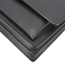 Load image into Gallery viewer, YVES SAINT LAURENT Sunset Monogram Leather Shoulder Bag Black