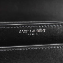 Load image into Gallery viewer, YVES SAINT LAURENT Sunset Monogram Leather Shoulder Bag Black