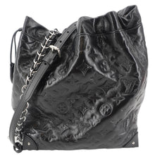Load image into Gallery viewer, LOUIS VUITTON Noe Trunk PM Lambskin Leather Shoulder Bag Black