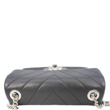 Load image into Gallery viewer, CHANEL Mini Flap Quilted Chevron Leather Crossbody Bag Black
