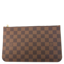Load image into Gallery viewer, LOUIS VUITTON Wristlet Pochette Damier Ebene Pouch Brown