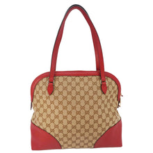 Load image into Gallery viewer, GUCCI Bree GG Canvas Hobo Bag Red 449243
