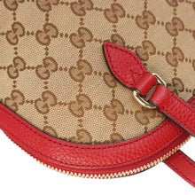 Load image into Gallery viewer, GUCCI Bree GG Canvas Hobo Bag Red 449243