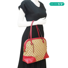 Load image into Gallery viewer, GUCCI Bree GG Canvas Hobo Bag Red 449243