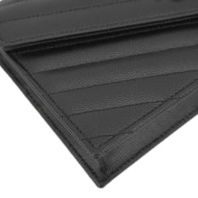 Load image into Gallery viewer, YVES SAINT LAURENT Cassandre Leather Wallet On Chain Crossbody Bag Black