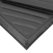 Load image into Gallery viewer, YVES SAINT LAURENT Cassandre Leather Wallet On Chain Crossbody Bag Black