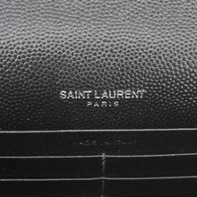 Load image into Gallery viewer, YVES SAINT LAURENT Cassandre Leather Wallet On Chain Crossbody Bag Black