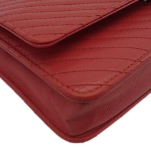 Load image into Gallery viewer, CHANEL CC WOC Chevron Leather Wallet On Chain Crossbody Bag Pink