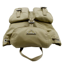 Load image into Gallery viewer, PRADA Double Front Pocket Re-Nylon Backpack Bag Beige