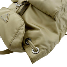 Load image into Gallery viewer, PRADA Double Front Pocket Re-Nylon Backpack Bag Beige