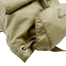 Load image into Gallery viewer, PRADA Double Front Pocket Re-Nylon Backpack Bag Beige