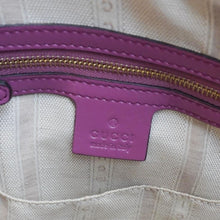 Load image into Gallery viewer, GUCCI Hilary Dome Diamante Leather Top Handle Bag Pink 384688