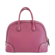 Load image into Gallery viewer, GUCCI Hilary Dome Diamante Leather Top Handle Bag Pink 384688